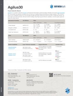 agilus 30 material data sheet